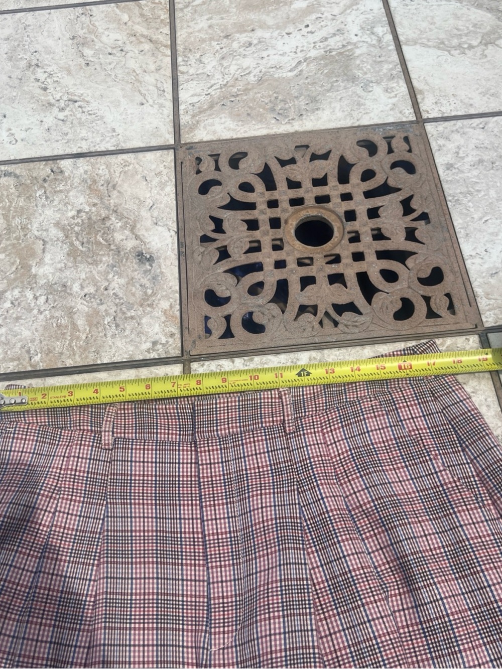 NEW Maeve Anthropologie The Avery Trousers Pleated Wide Leg Plaid Size 14 - Picture 8 of 14